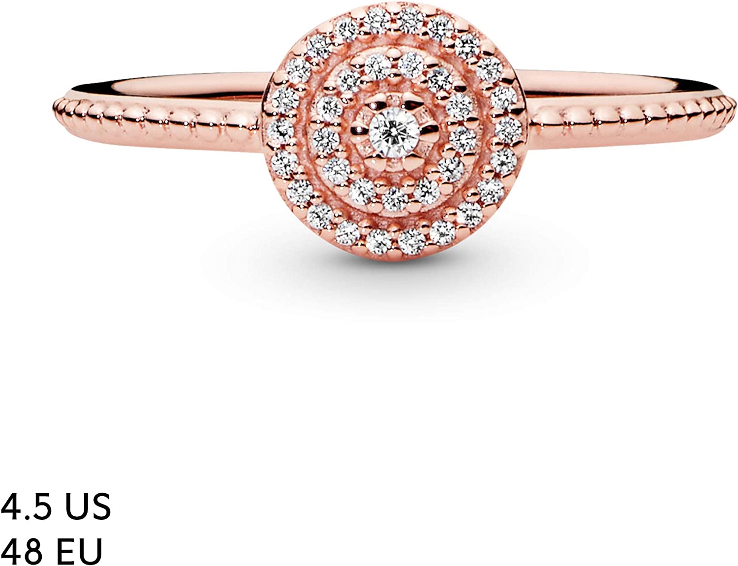 PANDORA Jewelry Elegant Sparkle Cubic Zirconia Ring in Rose - Image 7